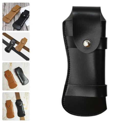 Black PU Leather Knife Cover Sheath for Chef Knives, Wear Resistant Guard to Keep Edges Sharp, Prevent Scratches, Random Color