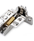 Hydraulic Soft Close Cabinet Door Hinges, 4 Piece Set, Stainless Steel, rust-resistant hardware, close-up view