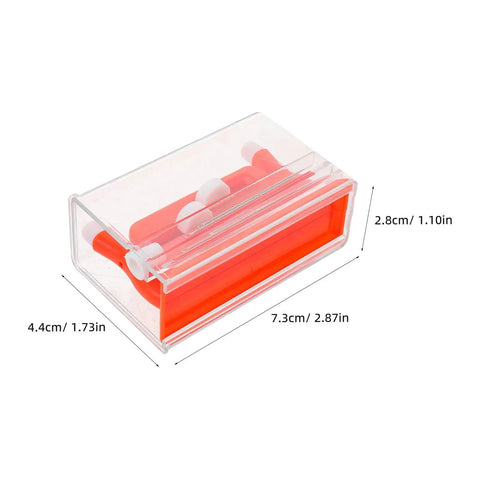 Three Piece Double Needle Threader For Hand Sewing And Machine Use Portable Plastic DIY Sewing Tool With User Friendly Design Easy Threading Ideal For On The Go Crafting And Quick Fixes At Home Or On The Road, 7.3cm case