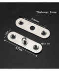 360 Degree Rotating Concealed Door Hinges For Cabinets And Wood Doors, Heavy Duty Stainless Steel Pivot Hinge, 57x16x2mm