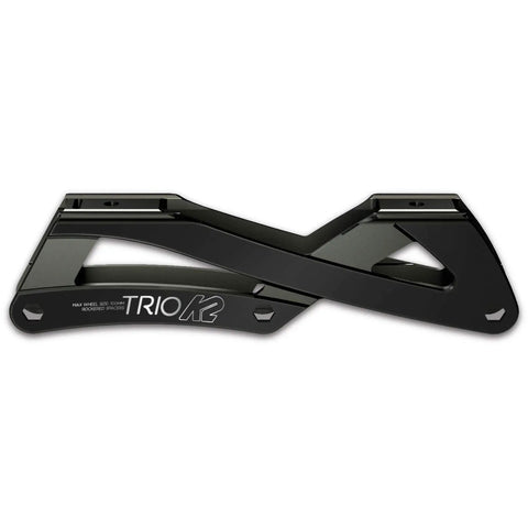Trio 100 Frame Kit For Inline Skates With UFS Mounting And Rockerable Second Wheel, 6061 Aluminum Frame, Fits Up To 100mm Wheels, Gray