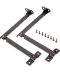 2 Pack Left Side Lid Support Hinges Fold Up Stay Hinges For Wood Boxes Cabinets Jewelry Boxes Toy Chests And Gift Boxes 4.25 Inch By 0.43 Inch Zinc Alloy Durable Hardware