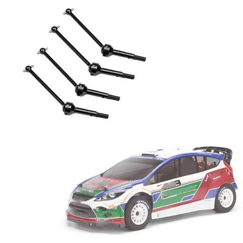 4 Piece Front And Rear Drive Shaft CVD 55Mm Set For RC Cars Metal Upgrade Parts For Nitro And Racing Builds Tight Fit Drive Shafts For Smooth Power Transfer Compatible With WR8 3 And Flux WR8, black shafts with RC car