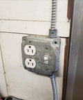 Twelve Pack Four Inch Square Electrical Boxes With One And A Half Inch Deep Metal Junction Boxes 21 Cubic Inches Galvanized Steel