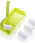 2 Inch Mini Foam Paint Roller Kit With Frame And Tray Refills Included Perfect For Small Touch Ups DIY Friendly For Edging And Trim Work