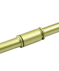 Rock Solid Gold Lamp Extension Rods 4 Pack 50mm Beefy Iron Connector Poles close-up view of gold iron tube with smooth finish.