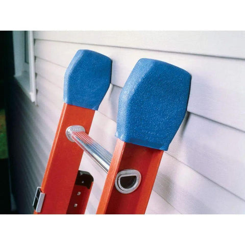 Universal Extension Ladder Covers 2 Pack Heavy Duty Non Marring Plastic Protect Siding And Roofs Weather Resistant Easy Fit For Most Ladders No Scratch Finish