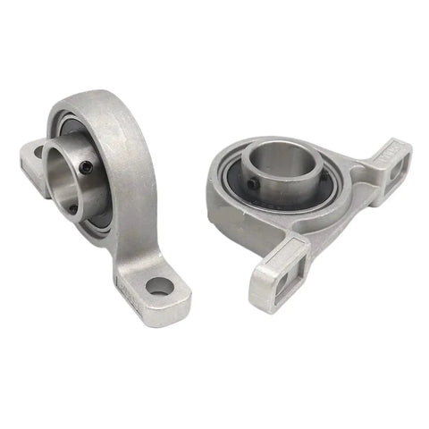 2 Pcs S Type Pillow Block Housing Zinc Alloy Mount With Bearing Insert Shaft Support 8 Mm To 35 Mm Spherical Roller Design