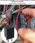 Cooling Fan Relay For Polaris RZR Slingshot Ranger Sportsman 12VDC Replacement 303 1AH C R1 U01 shown installed
