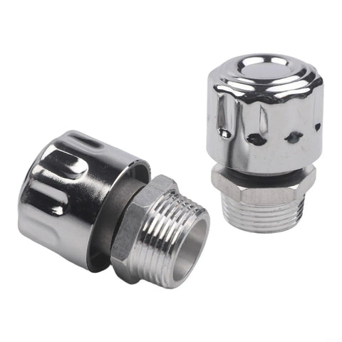 Heavy Duty 40 Micron NPT Hydraulic Tank Breather Cap 2 Pack; aluminum alloy caps designed for diesel equipment and oil reservoirs.