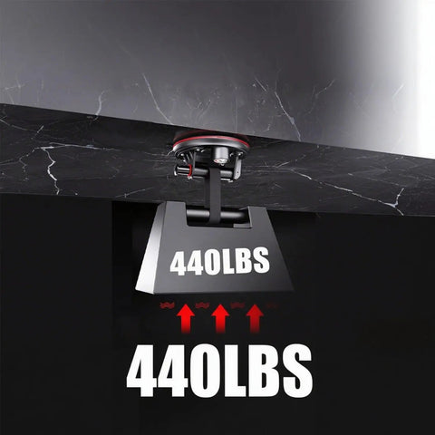 Image of 440 LBS lifted by 2 Pack 880 Lb Glass Lift Suction Cups 8 Inch Double Thickness Vacuum Cups With Real Time Pressure Gauge