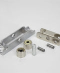 Built Tough Heavy Duty Sliding Door Rollers and Window Pulleys Rock Solid Double Wheel Hardware parts for installation.