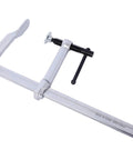 Heavy Duty Drop Forged Steel F Clamps 1400 Lbs Force 12 Inch Jaw Opening 4-3/4 Inch Throat Depth Pack Of 4 on workbench