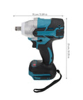 Heavy Duty Cordless Brushless Impact Wrench Kit With Rechargeable Battery, 520Nm Torque Quick Change Chuck side view