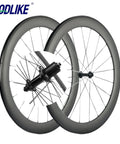 Carbon Road Wheelset 700C Aero 60mm Deep 23mm Wide Clincher For Racing, Basalt Brake Surface, 3K Matte Finish, set of two wheels