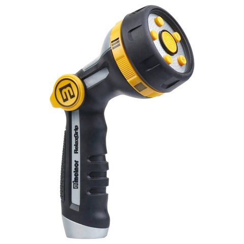 Relaxgrip Gardening Nozzle And Wash And Fill Set with ergonomic handle and thumb control, shown in black and yellow.