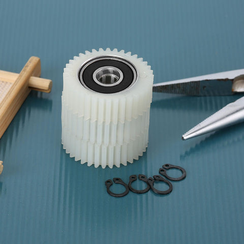 36 Tooth Nylon Motor Gear Set With Gear Clutch For Electric Tools Pro Grade Replacement 3 Piece Kit beside pliers