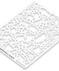 Knockdown Texture Stencil Set Medium For Walls And Ceilings, Durable Reusable Plastic Stencils, 8 By 10 Inch, Detailed Cutouts