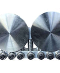 Two Station Disc Metal Bender for Sheet Metal Hem and Edge Bending Machine with 90 to 180 Degree Capability, front view