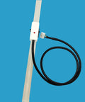 No Contact Liquid Level Sensor For Pipes And Tanks, Contactless Water Level Detection With NPN Output, white sensor on blue background