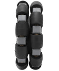Eight 100mm double plastic omni wheels with rubber rollers for robots; black wheels with gray hubs