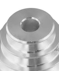 Sturdy Aluminum Pagoda Pulley For Benchtop Drill Press 14Mm And 22Mm V-Belt Drive with 5 outer steps and M8 hole.