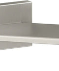 Square Foot Rest For Shower In Vibrant Brushed Nickel, Slick Modern Bathroom Accessory With Clean Minimalist Style, Easy Install