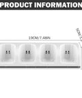 4 In 1 Game Controller Charging Station With Four Rechargeable Battery Packs And USB Cable dimensions shown