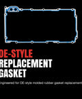 Engine Oil Pan Gasket Set With PermaDry Molded Rubber And SnapUps For Chevy K1500 Replacement Kit That Stops Leaks Keeps Seal Tight And Makes Oil Maintenance A Breeze. OE-style molded rubber gasket