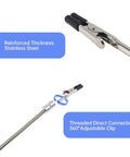Magnetic Helping Hands Soldering Station With 4 Magnetic PCB Clamps showing reinforced stainless steel clips