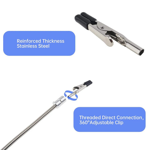 Magnetic Helping Hands Soldering Station With 4 Magnetic PCB Clamps showing reinforced stainless steel clips