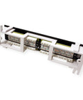 12 Port Cat6 Unshielded Patch Panel Wall Mount With Included 89D Bracket For Vertical Or Horizontal Install, RJ45 Cabling Compatible