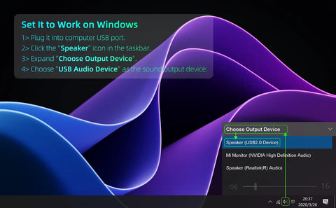 Instructions on setting up Plug And Play USB Computer Speakers For Desktop PC And Laptop Tiny Monitor Soundbar With Deep Bass.