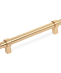 10 Pack Brushed Gold Cabinet Bar Pulls 5 Inch Center To Center Holes Solid Steel Handles For Kitchen Cabinets Includes Mounting Screws