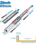 Heavy Duty Long Locking Drawer Slides With Full Extension 32 Inch Side Mount Rails for cabinets and furniture.