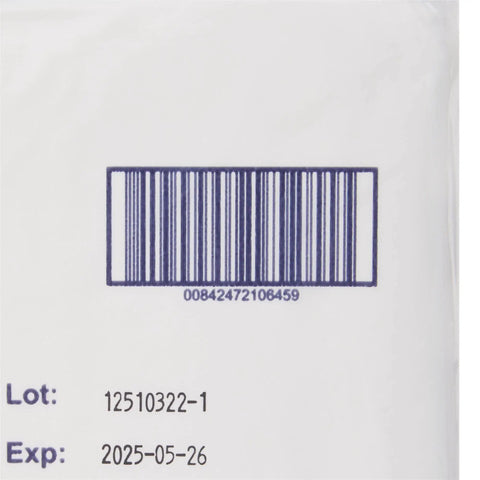 Premium Sterile Polyester And Cellulose Cleanroom Wipes barcode and lot number on packaging, ensuring easy identification for labs.