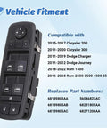 Power Window Switch Master Control Button Replacement For Ram 1500 2500 3500 2016 2018 And Compatible With Dodge Charger