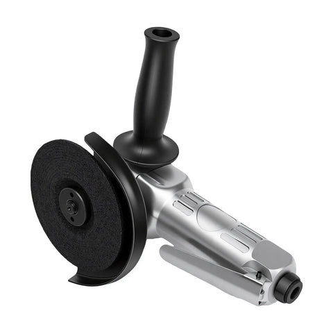 Pro Level Pneumatic Angle Grinder 5 Inch With 11000 Rpm and Badass Slick Handle Built From Lightweight Composite Housing.