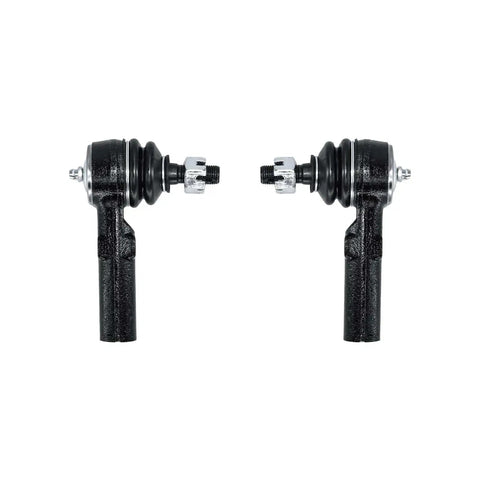 Front Lower Beefed Up Suspension Kit With Control Arm Ball Joint Sway Bar Stabilizer Link Outer And Inner Tie Rod Rack And Pinion Bellows Replacement For 2009 2010 2011 2012 2013 Toyota Corolla Matrix USA Built, showing two tie rods on white background