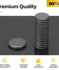 Heavy Duty Circle Disc Magnets With Killer Grip And Smooth Ceramic Core Including Hella Thick Double Sided Tape For Fridge Dry Erase Boards And Home Craft Projects A Total Game Changer stacked and individual 0.7 inch ceramic magnets.