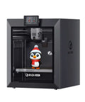 Enclosed FDM 3D Printer With Auto Leveling Sensor For Flawless First Layer Printing, visible penguin figurine inside.