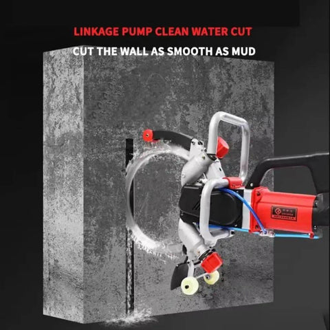 Ultra Heavy Duty Concrete Ring Saw With Pro Grade Brushless Motor And 270 Millimeter Deep Cut Capability For Masonry Wall Drilling And Demo Jobs Built To Go Hard Daily cutting through concrete wall.