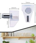 Heavy Duty Clear Shelf Support Pegs For Cabinet Furniture And Bookshelves 100 Pack Invisible Steel Core with dimensions 10mm x 16mm.