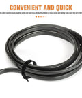 150 Piece Cat Head Cable Management Straps Heavy Duty Nylon Wire Ties Smooth Cord Organizers coiled for tidy cords.