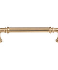 Reeded 5 Inch Center To Center Bar Pull In Honey Bronze Durable Cabinet Hardware With Classic Look, Smooth Operation, Everyday Use Ready, Built To Last, Perfect For Kitchens And Bathrooms on white background
