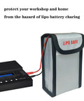 4 Pack LiPo Battery Safe Bag Fireproof Storage Pouch for RC Batteries explosion proof with flame retardant glass fiber material