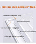 Thickened aluminum alloy frame details with robust design, smooth weld points, and quadruple reinforcement ribs.
