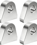 4 Pcs Weld On Shackle Clevis Mounts Heavy Duty 0.85 Inch Thick Steel Clevis Bracket Zinc Plated Anti Rust D Ring Shackle