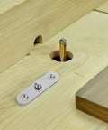 Stainless Steel Folding Butt Hinges For Cabinets And Furniture Six Pack Space Saving Design With Easy Disassembly view of hinge component