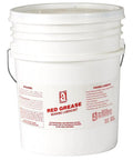 Heavy Duty Bearing Grease Lubricant Lithium Complex 5 Lb Pail Red With Water Resistance Cold Temperature Pumpability